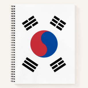 Flagge Südkoreas (ROK) Notizbuch