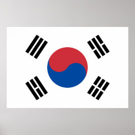 Flagge Südkoreas (ROK) Poster