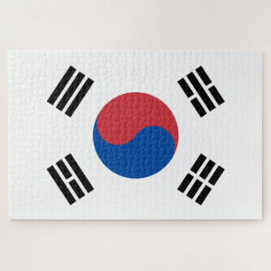 Flagge Südkoreas (ROK) Puzzle