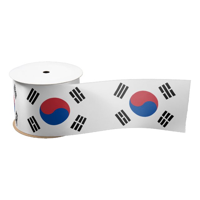 Flagge Südkoreas (ROK) Satinband (Spule)