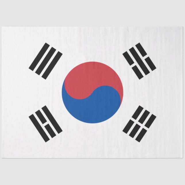 Flagge Südkoreas (ROK) Seidenpapier (Vorderseite)