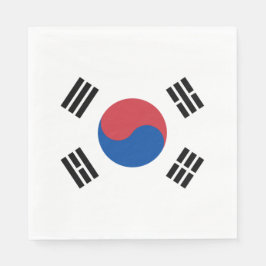 Flagge Südkoreas (ROK) Serviette
