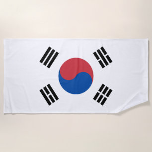 Flagge Südkoreas (ROK) Strandtuch
