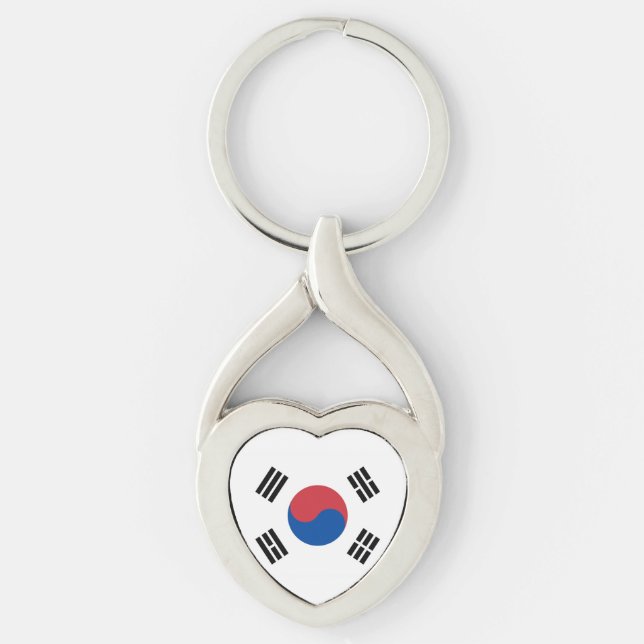Flagge Südkoreas Schlüsselanhänger (Vorderseite)