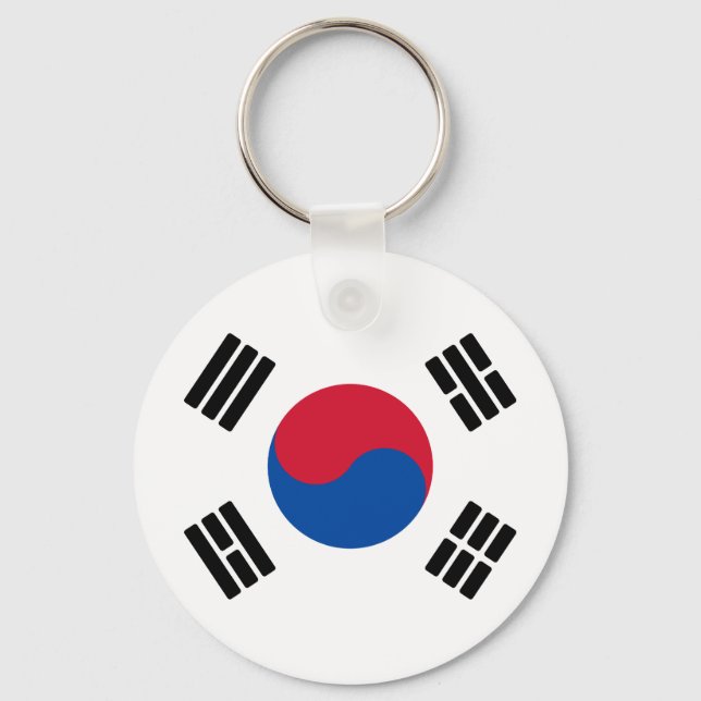 Flagge Südkoreas Schlüsselanhänger (Vorderseite)