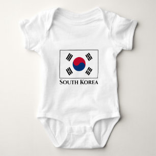 Flagge Südkoreas (Südkoreas) Baby Strampler