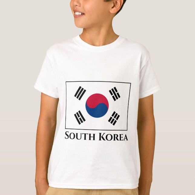 Flagge Südkoreas (Südkoreas) T-Shirt (Vorderseite)