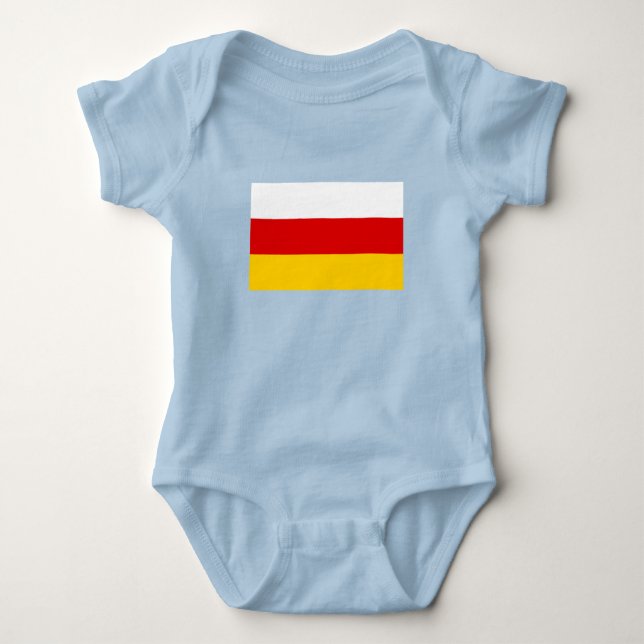 Flagge Südossetiens Baby Strampler (Vorderseite)