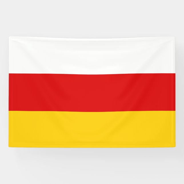 Flagge Südossetiens Banner (Horizontal)