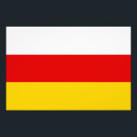 Flagge Südossetiens Fotodruck<br><div class="desc">Patriotische Flagge Südossetiens</div>