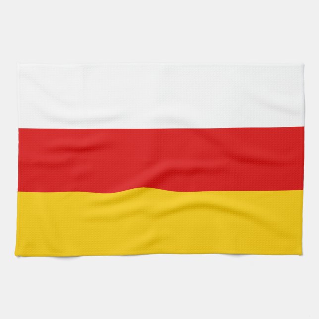 Flagge Südossetiens Geschirrtuch (Horizontal)