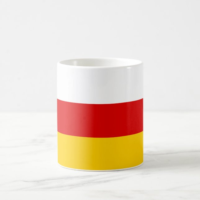 Flagge Südossetiens Kaffeetasse (Mittel)