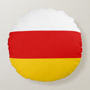 Flagge Südossetiens Rundes Kissen
