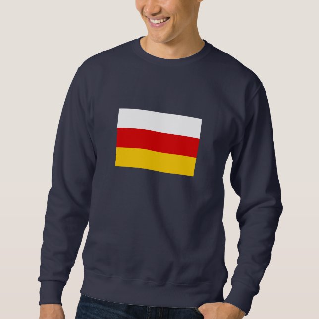 Flagge Südossetiens Sweatshirt (Vorderseite)
