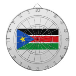 Flagge Südsudans (Afrika) Dartscheibe