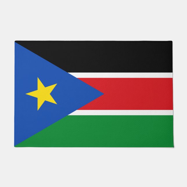 Flagge Südsudans (Afrika) Fußmatte (Vorderseite)