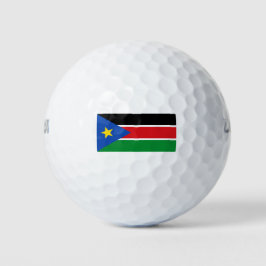 Flagge Südsudans (Afrika) Golfball