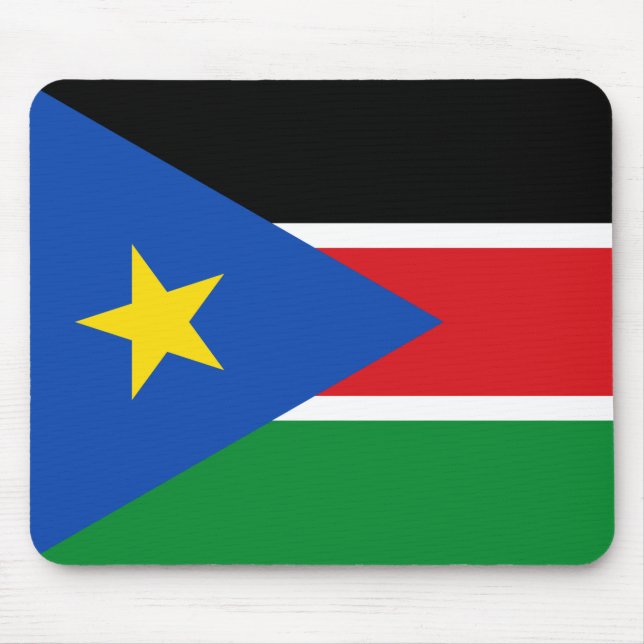 Flagge Südsudans (Afrika) Mousepad (Vorne)