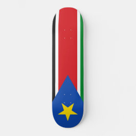 Flagge Südsudans (Afrika) Skateboard