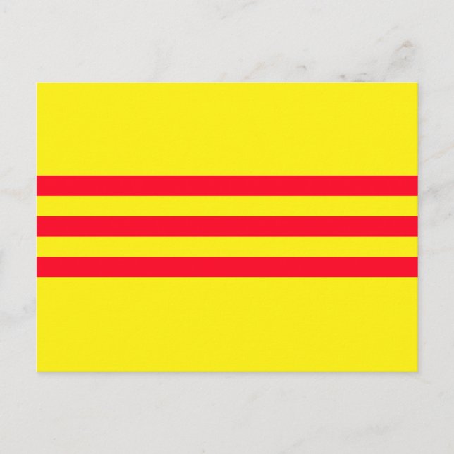 Flagge Südvietnams Postkarte (Vorderseite)