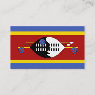Flagge Swasilands Visitenkarten Visitenkarte