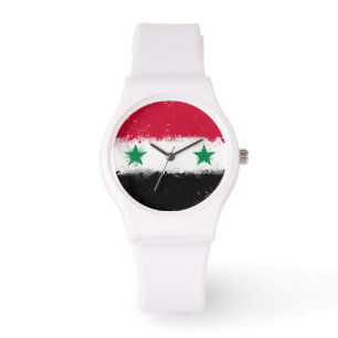 Flagge Syriens Armbanduhr