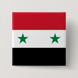 Flagge Syriens Button