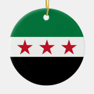 Flagge Syriens (Dezember 2024) Keramik Ornament