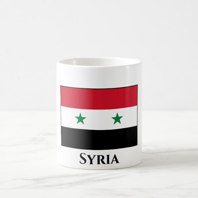 Flagge Syriens Kaffeetasse (Mittel)