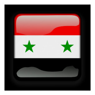 Flagge Syriens Poster