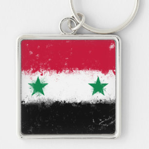 Flagge Syriens Schlüsselanhänger