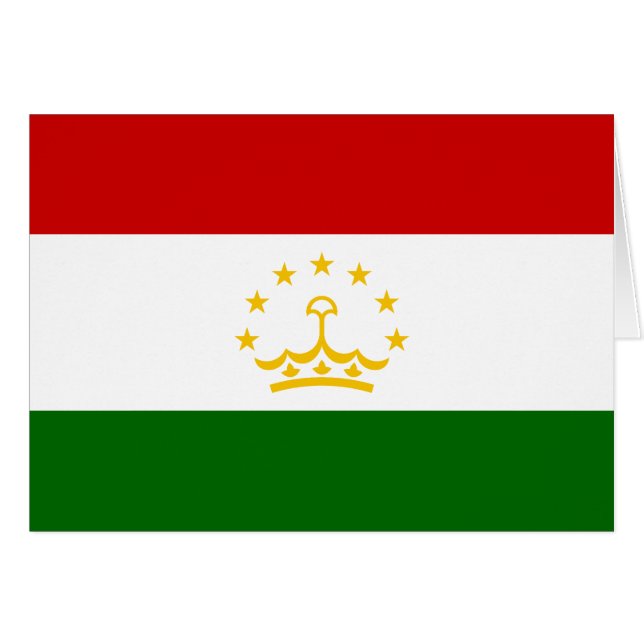 Flagge Tadschikistans (Vorderseite (Horizontal))