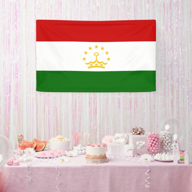 Flagge Tadschikistans Banner (Party)