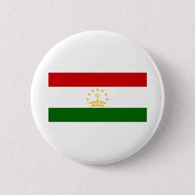 Flagge Tadschikistans Button (Vorderseite)