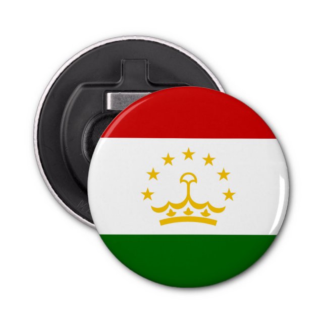 Flagge Tadschikistans Flaschenöffner (Vorderseite)