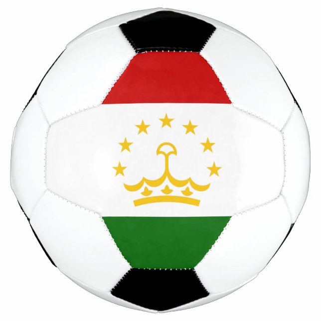 Flagge Tadschikistans Fußball (Vorderseite)