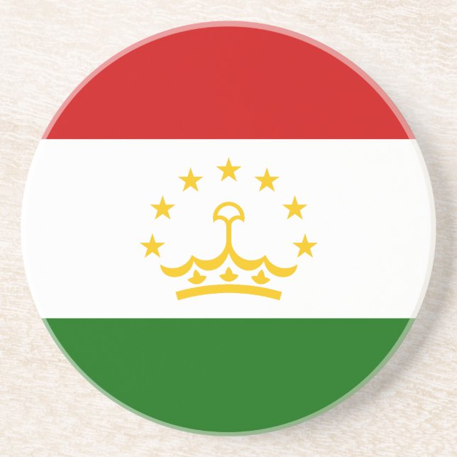 Flagge Tadschikistans Getränkeuntersetzer (Vorne)
