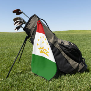 Flagge Tadschikistans Golfhandtuch