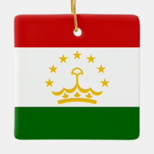 Flagge Tadschikistans Keramikornament