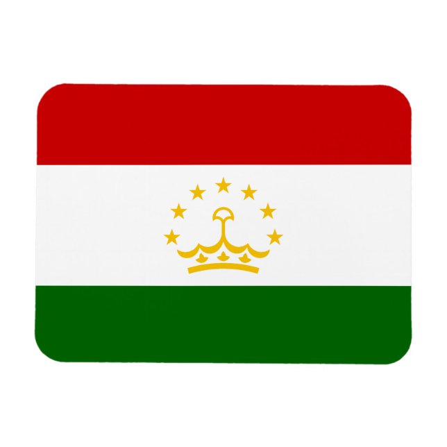 Flagge Tadschikistans Magnet (Horizontal)