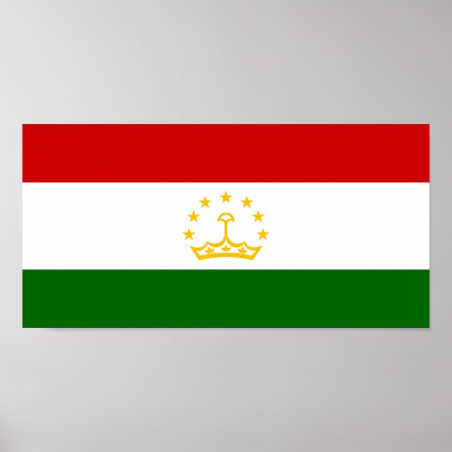 Flagge Tadschikistans Poster (Vorne)