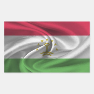Flagge Tadschikistans Rechteckiger Aufkleber