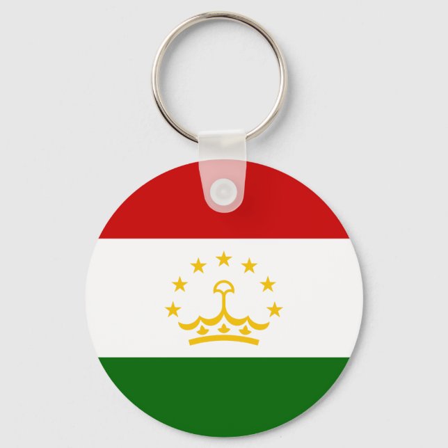 Flagge Tadschikistans Schlüsselanhänger (Vorderseite)