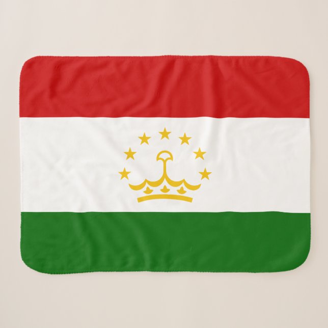 Flagge Tadschikistans Sherpadecke (Vorderseite (Horizontal))