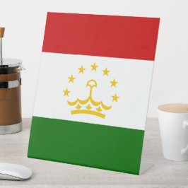 Flagge Tadschikistans Sockelschild