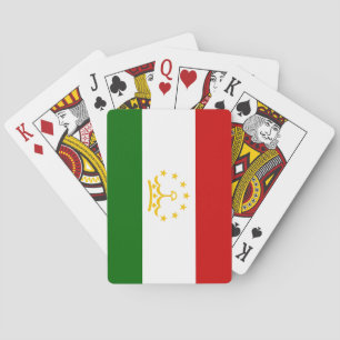 Flagge Tadschikistans Spielkarten