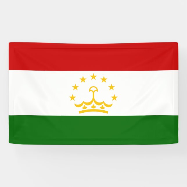 Flagge Tadschikistans (Tadschikistan) (Republik Ta Banner (Horizontal)
