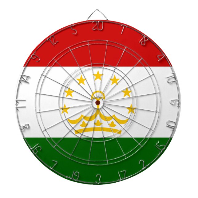 Flagge Tadschikistans (Tadschikistan) (Republik Ta Dartscheibe (vorne)