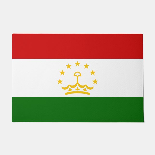 Flagge Tadschikistans (Tadschikistan) (Republik Ta Fußmatte (Vorderseite)
