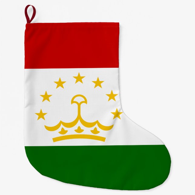 Flagge Tadschikistans (Tadschikistan) (Republik Ta Großer Weihnachtsstrumpf (Vorderseite)